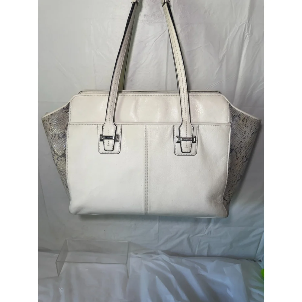 COACH F30142 TAYLOR MIXED EXOTIC ALEXIS CARRYALL satchel